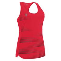 Dolly Singlet RED/BLK S Løpesinglet for dame