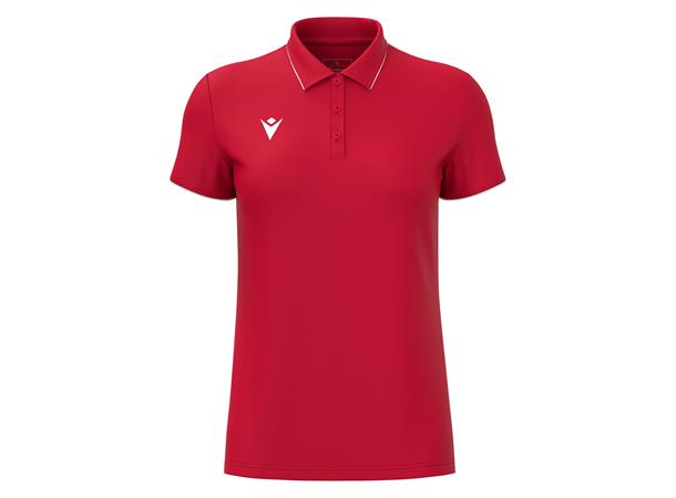Melody polo RED/WHT 3XS Poloskjorte - Dame 